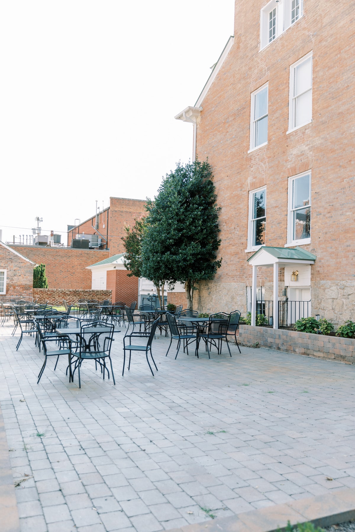 Patio area at a Winchester wedding venues