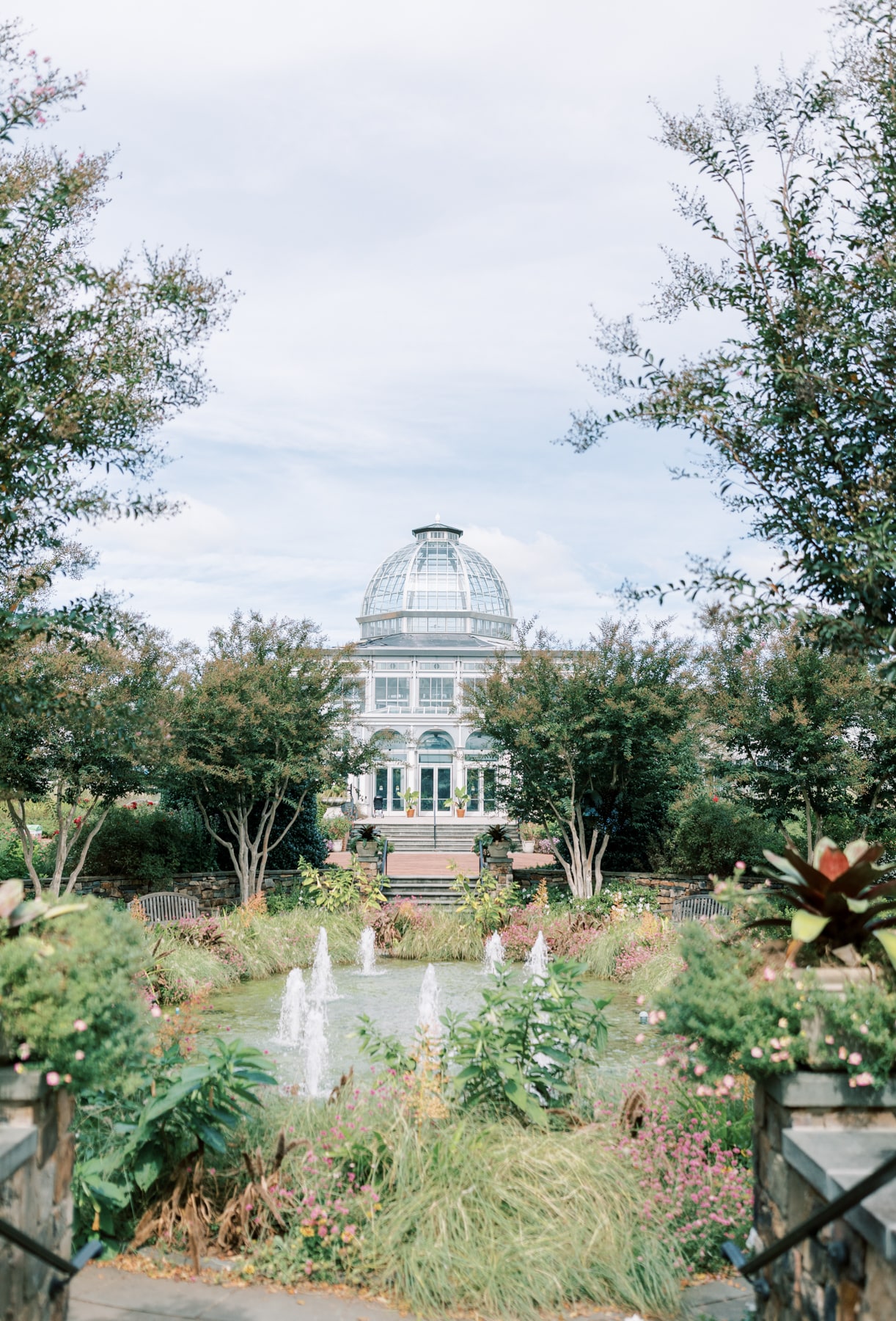 The stunning domed Conservatory at Lewis Ginter Gardens