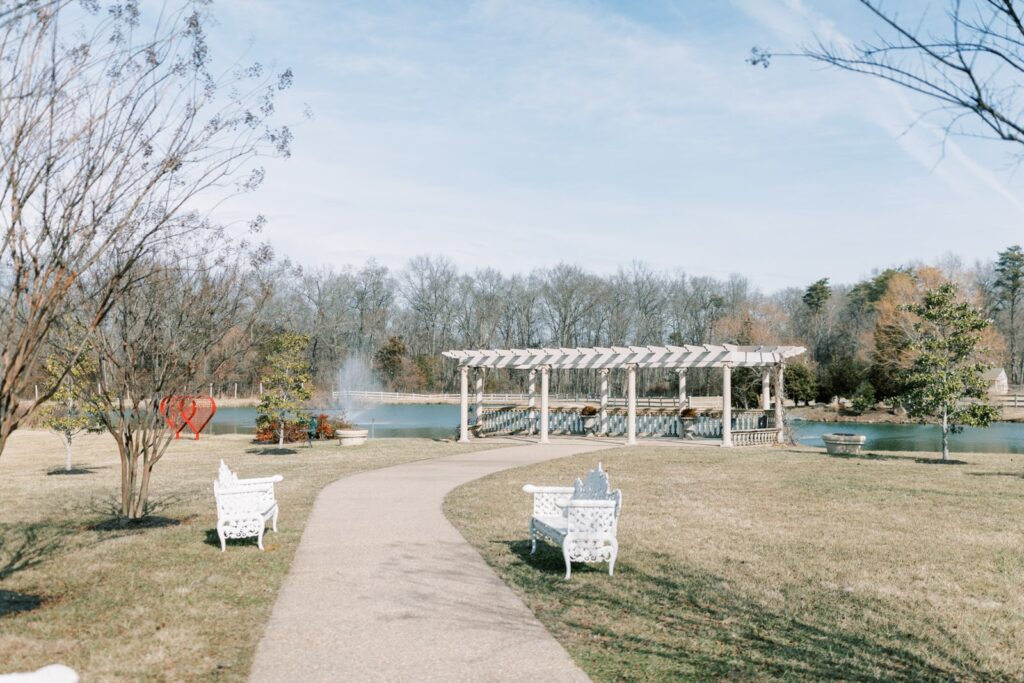 Morais Vineyards Pergola is perfect for a ceremony entrance!