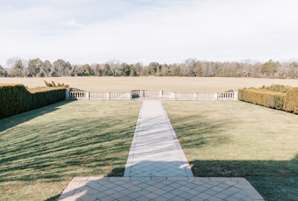 The backyard of the Great Marsh Estate, perfect for dreamy ceremonies