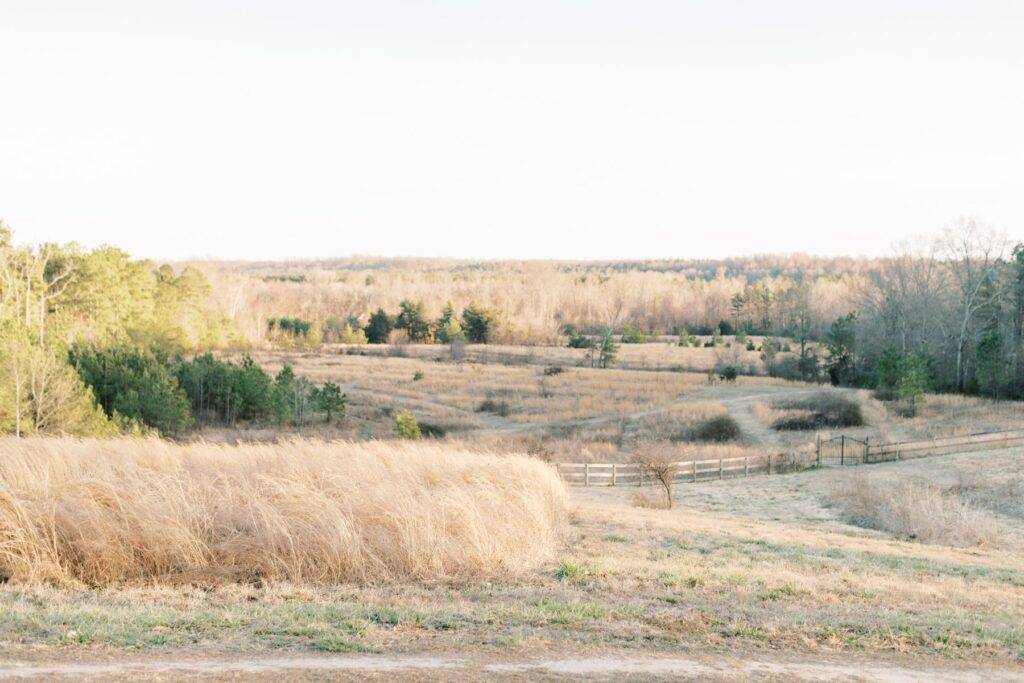 The backyard area at the Preserve at Dundee. Imagine your ceremony overlooking these rolling hills! 